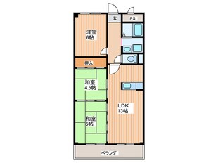 テールウエスト若葉の物件間取画像